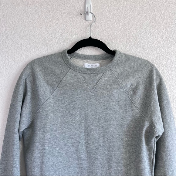 Everlane The Unisex French Terry Crew Heathered Grey - Picture 2 of 10